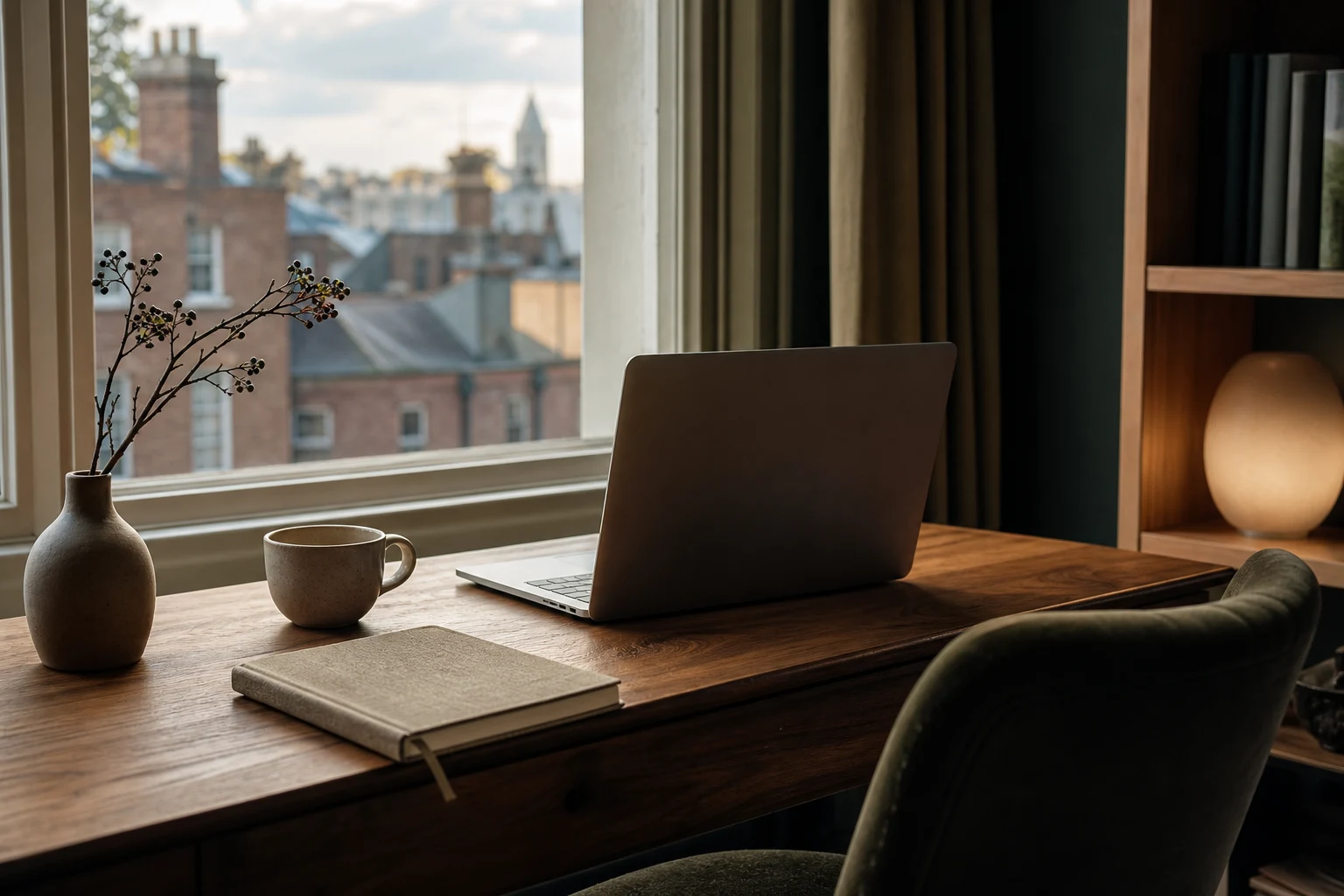 A private environment prepared for online psychotherapy